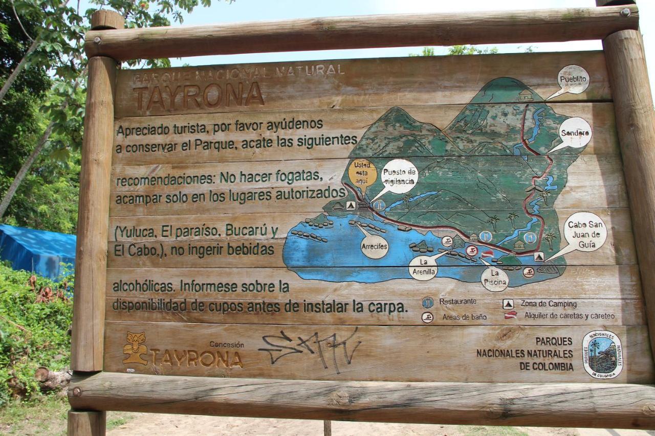Hotel Jasayma Dentro Del Parque Tayrona Эль-Саино Экстерьер фото